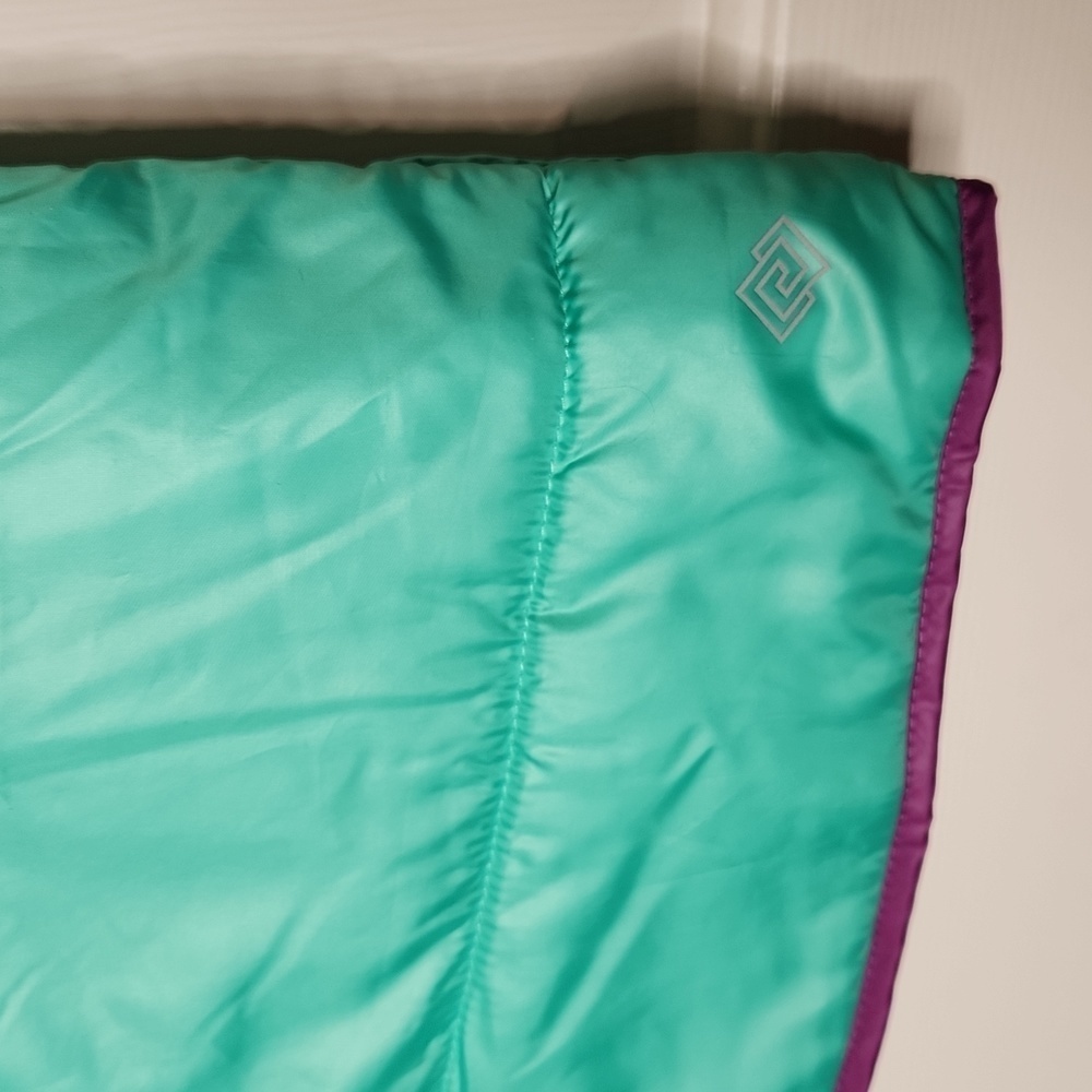 Zelos Girls Seafoam Purple Puffer Vest Size L NWT - Picture 3 of 10